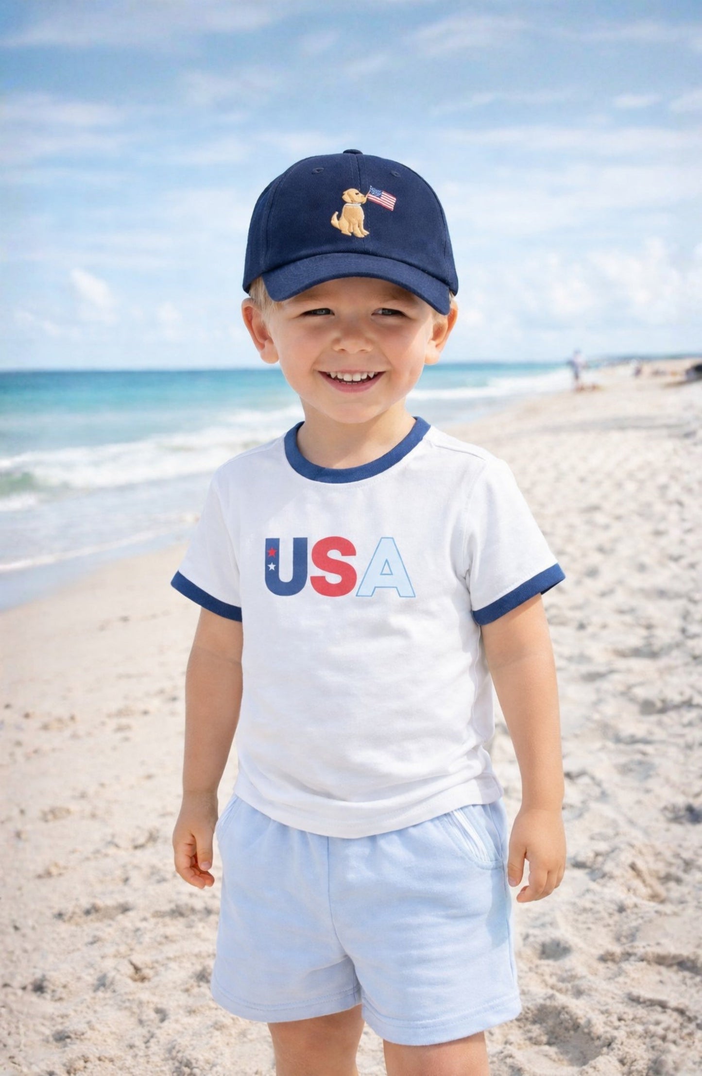 Patriotic Dog Baseball Hat