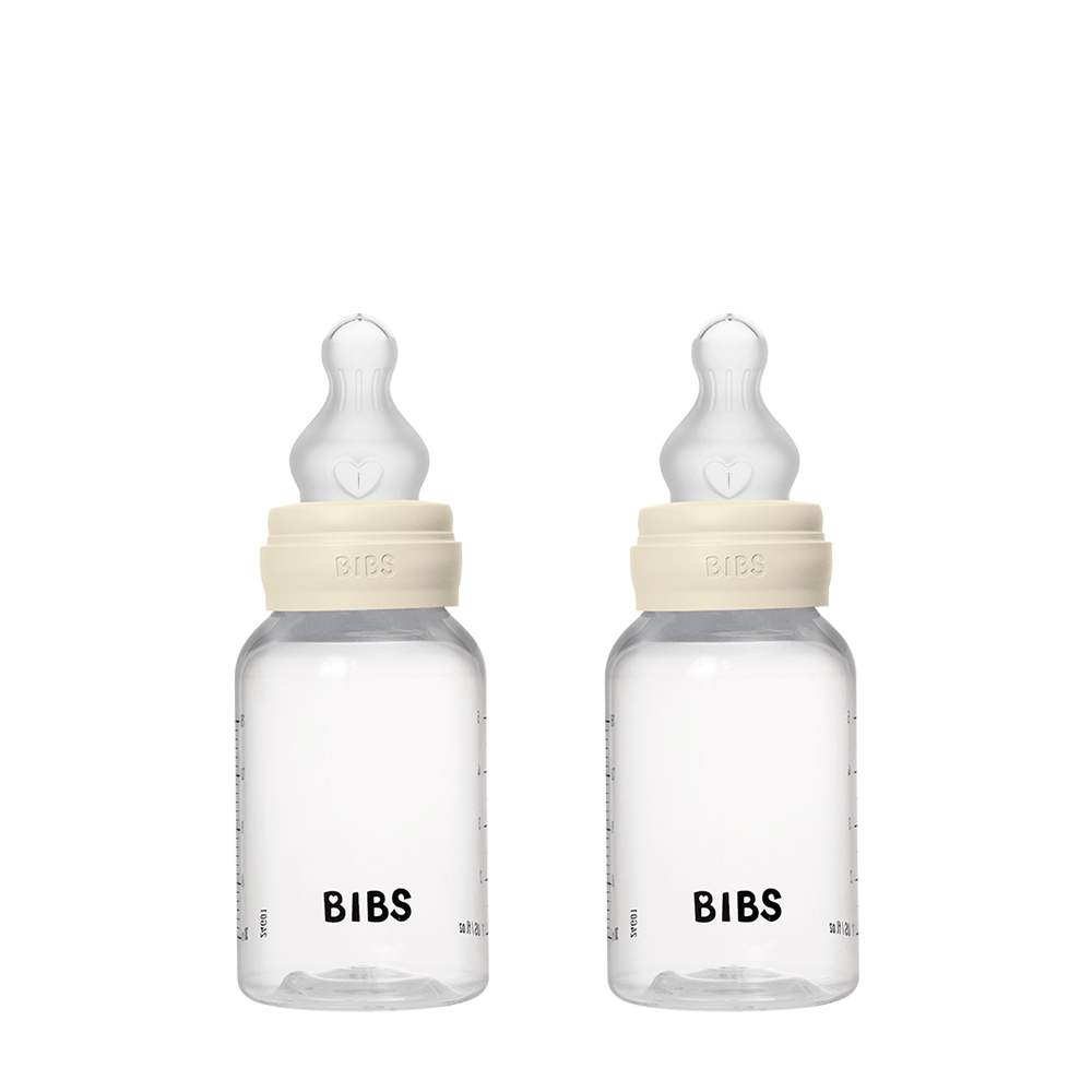 Baby BPA-Free PP Bottle Set 2 Pack Silicone - Ivory