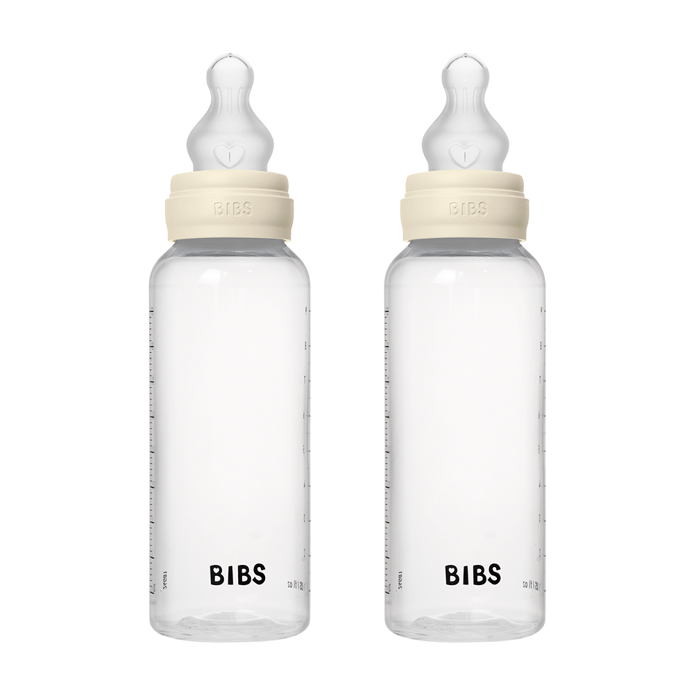 Baby BPA-Free PP Bottle Set 2 Pack Silicone - Ivory