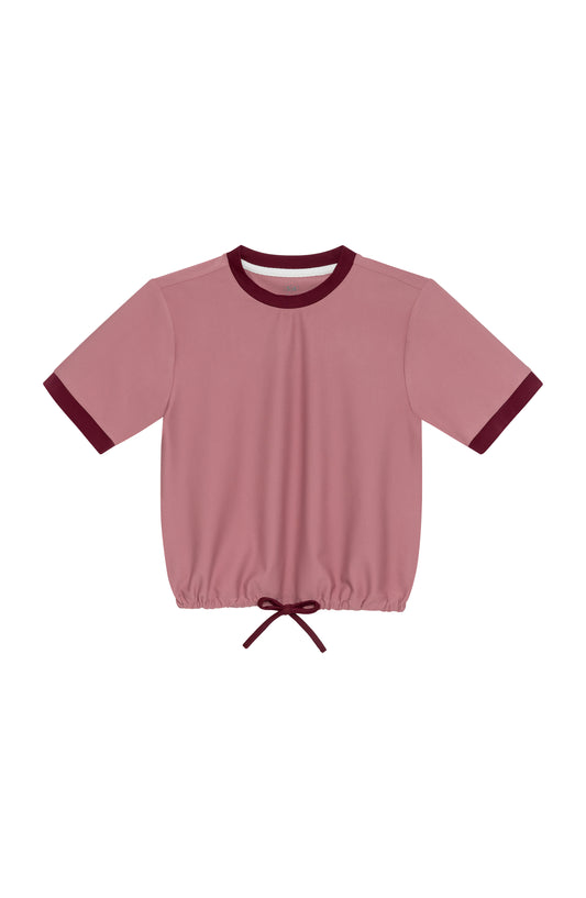 Dance Tee Dusty Pink/Maroon