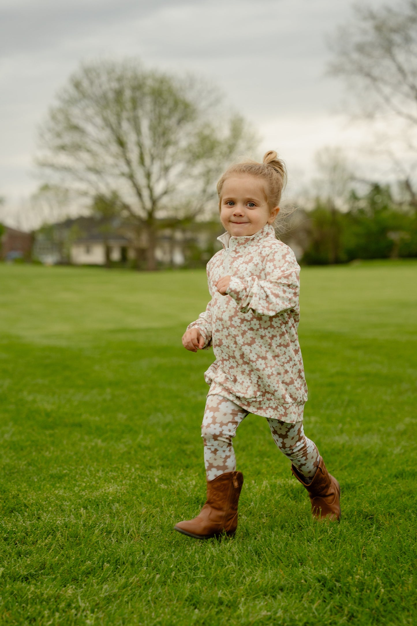 Harvet Floral Quarter Zip