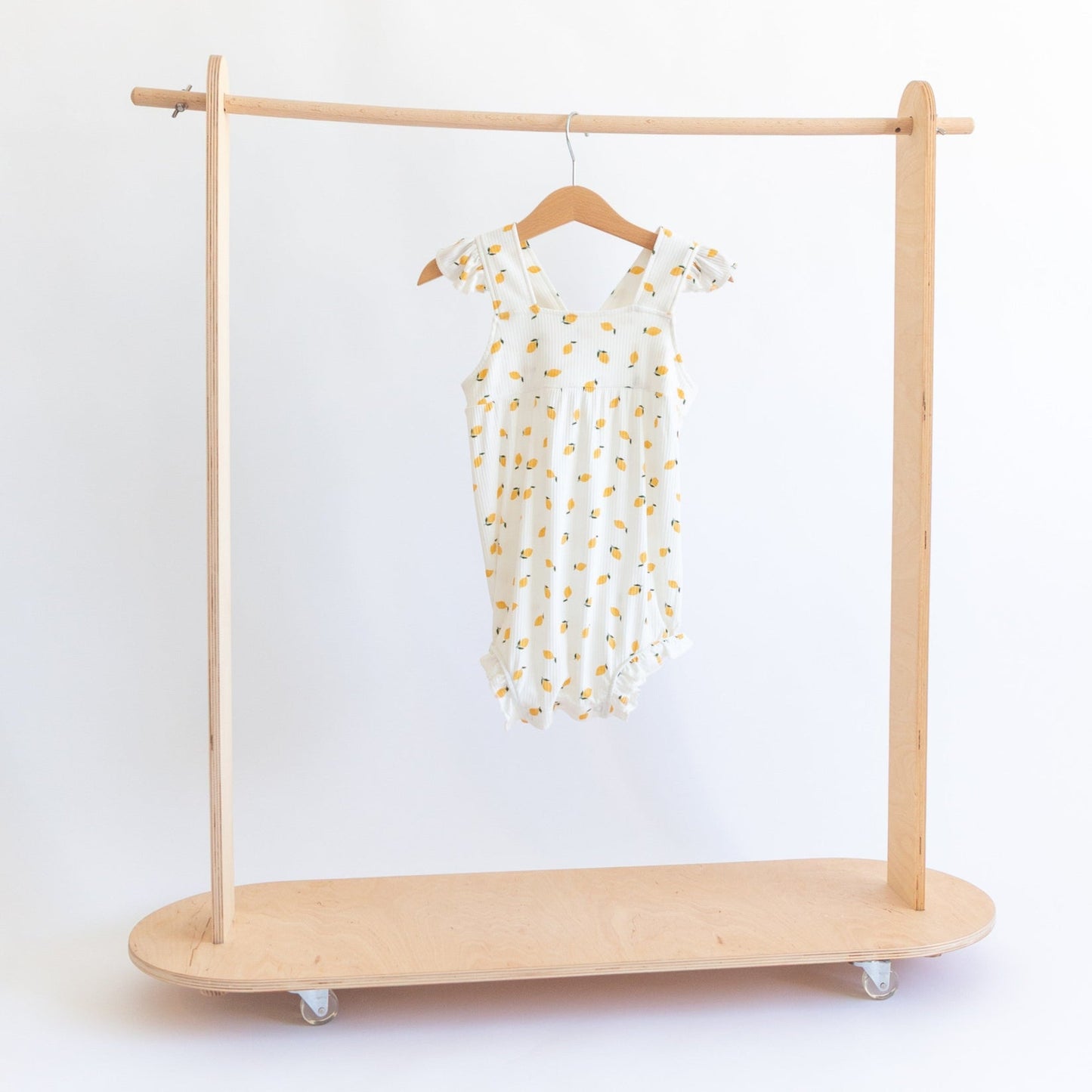 Lemons Small Ribbed Flutter Sleeve Romper