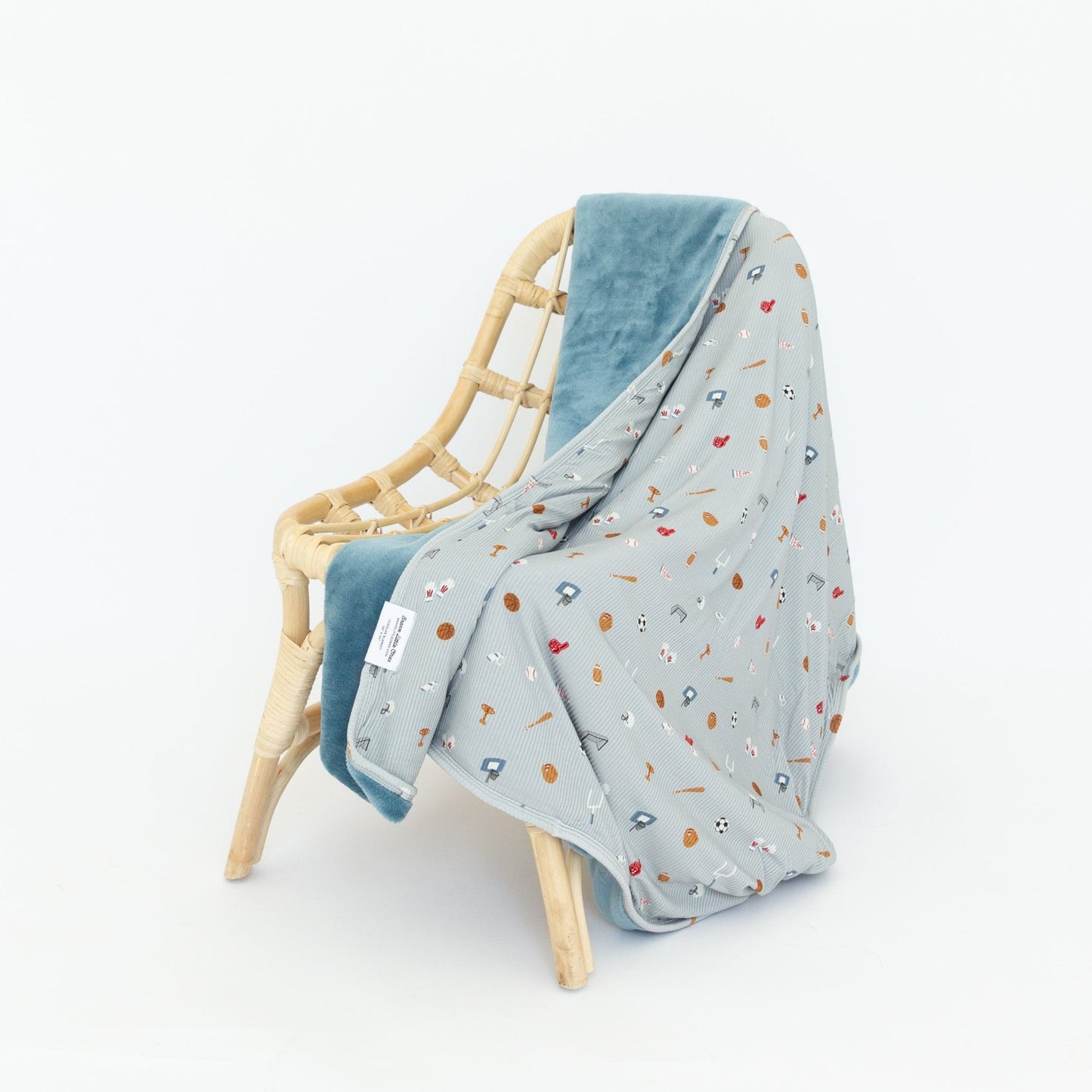 Sports Zone Small Ribbed Toddler Blanket