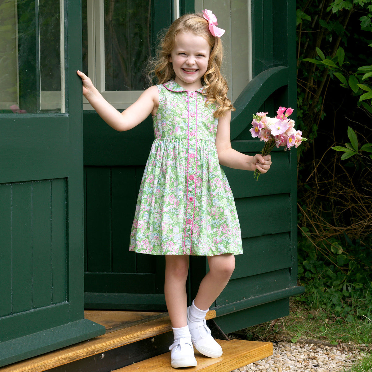 Garden Button Front Dress