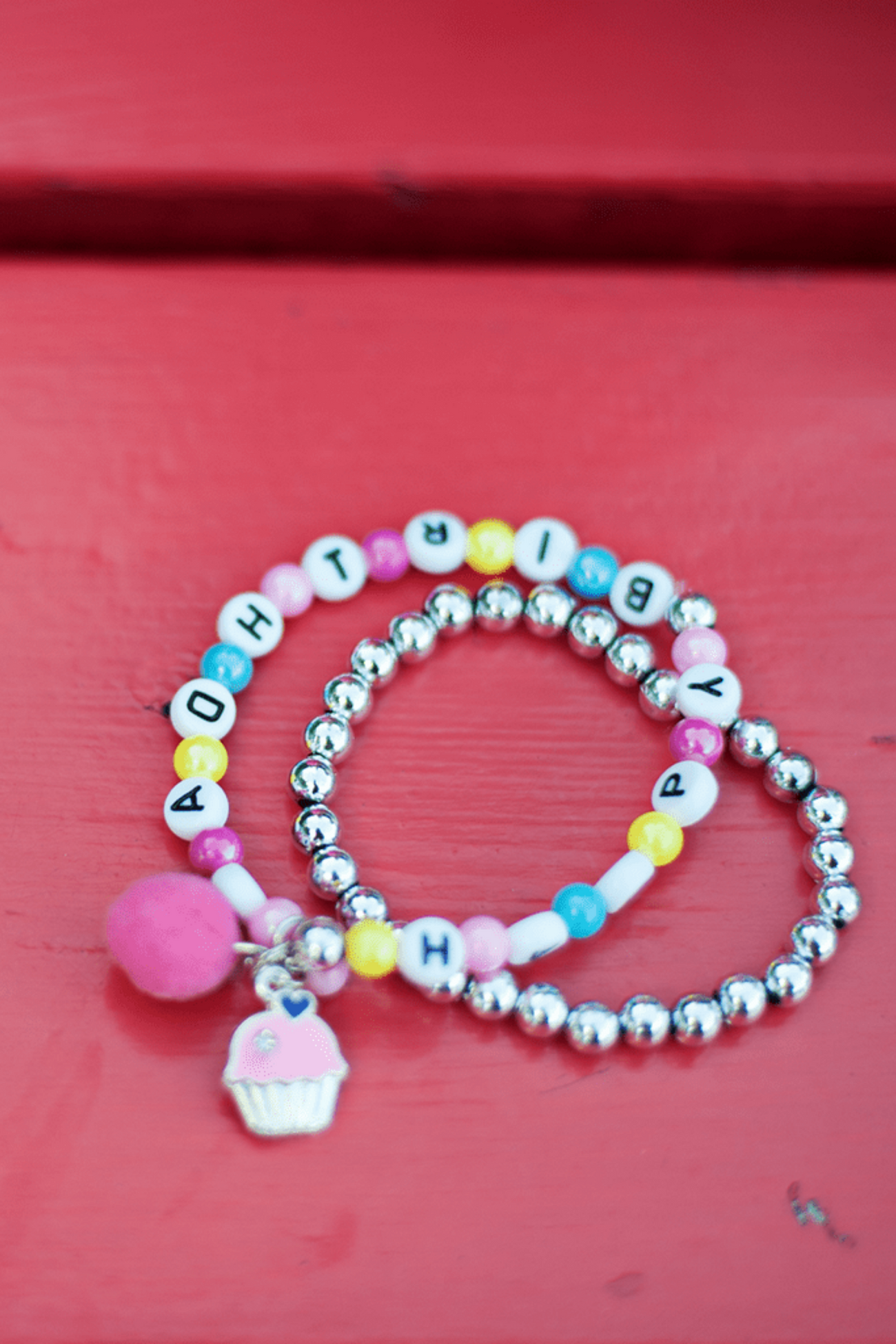 Happy Birthday Bracelet Set, 2pc