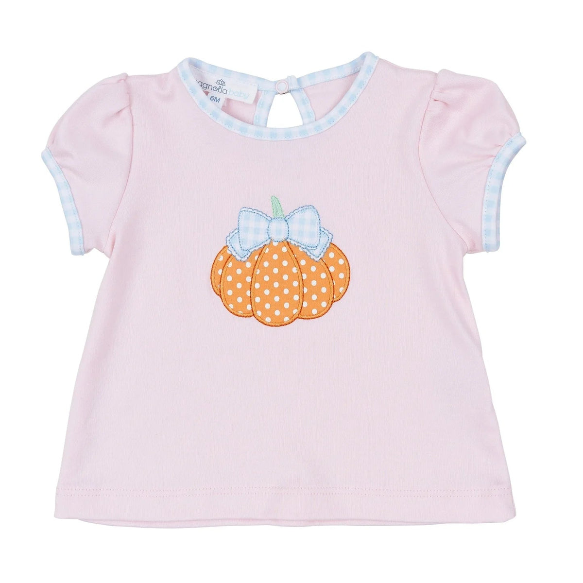 Bowtique Pumpkin Applique Short Sleeve Tee