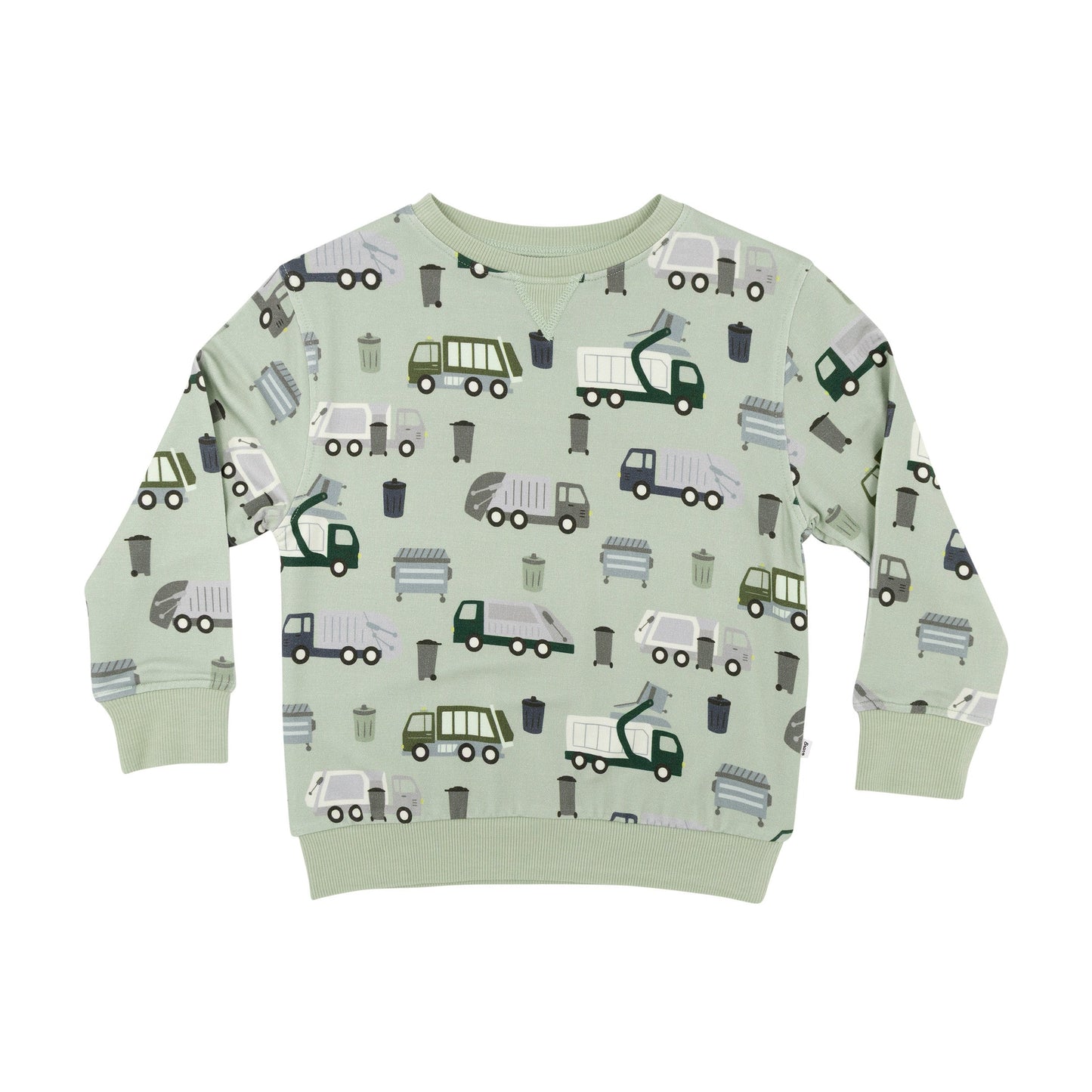 Trash Trucks Bamboo French Terry Pullover 18-24M
