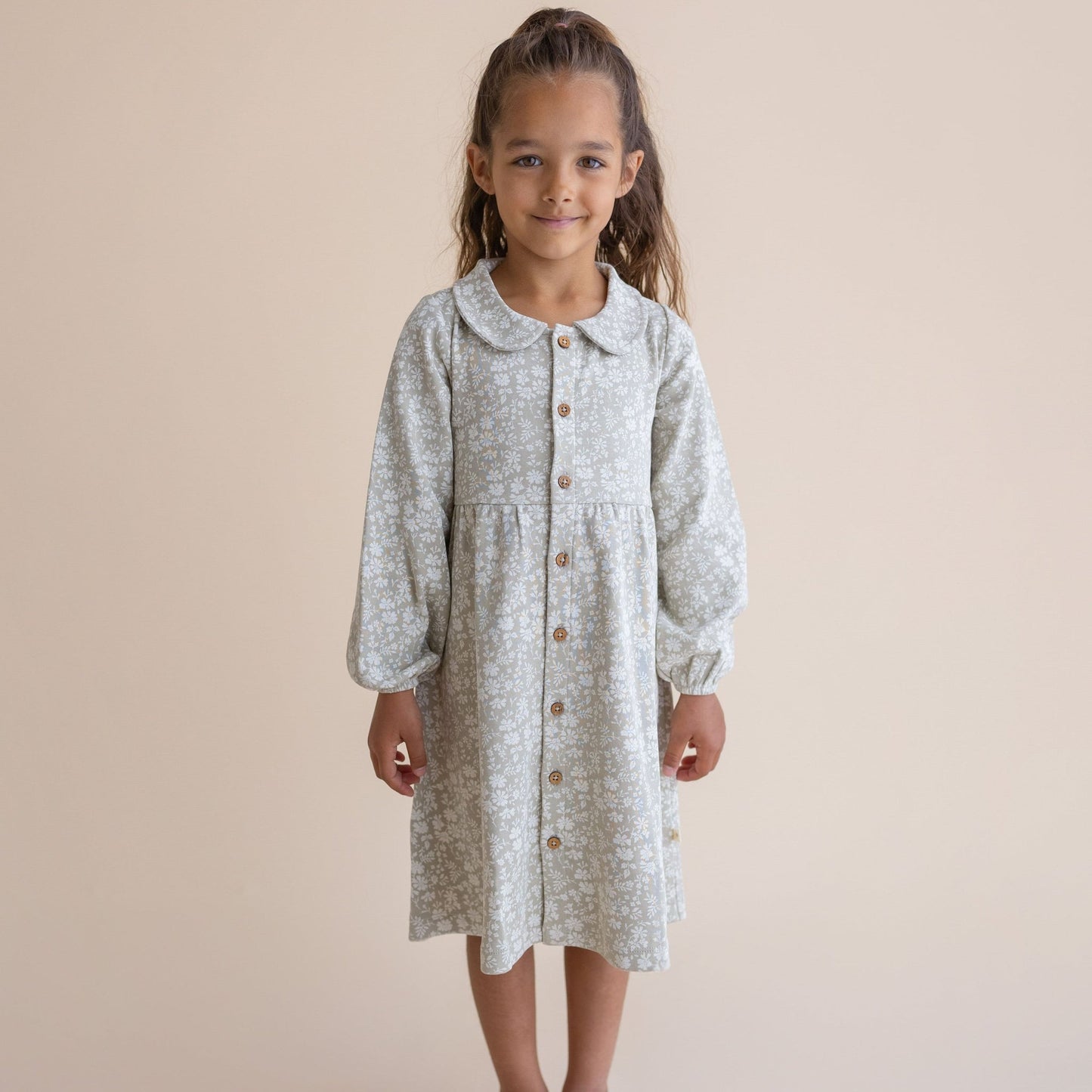 Organic Collared Dress - Wildsage