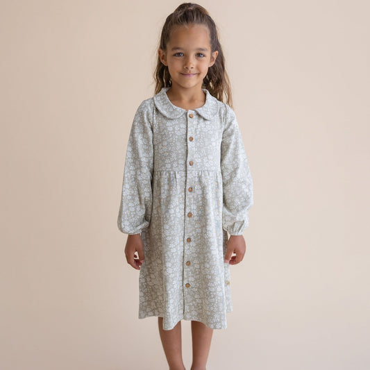 Organic Collared Dress - Wildsage