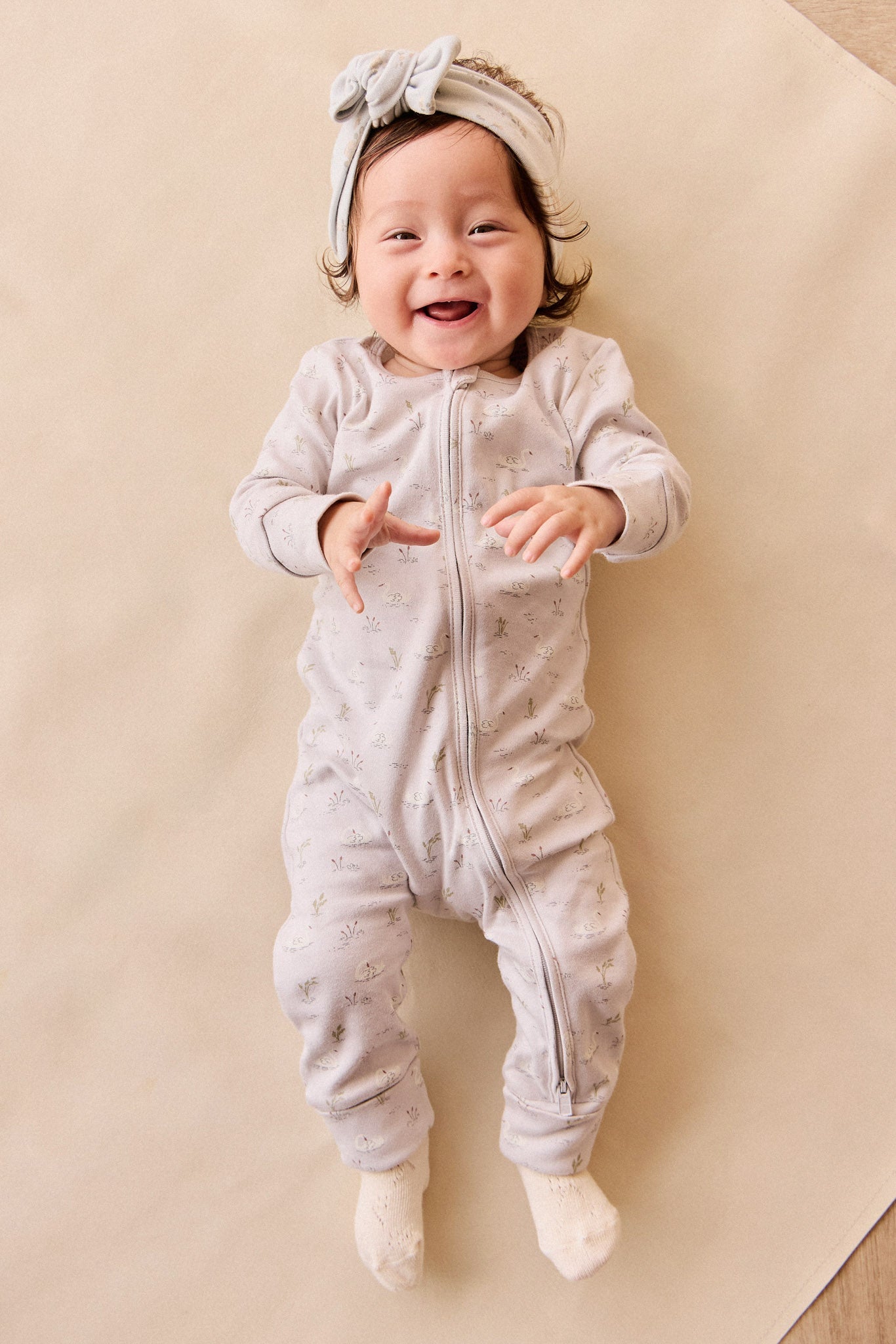Organic Cotton Frankie Onepiece - Swanning Dawn Blue
