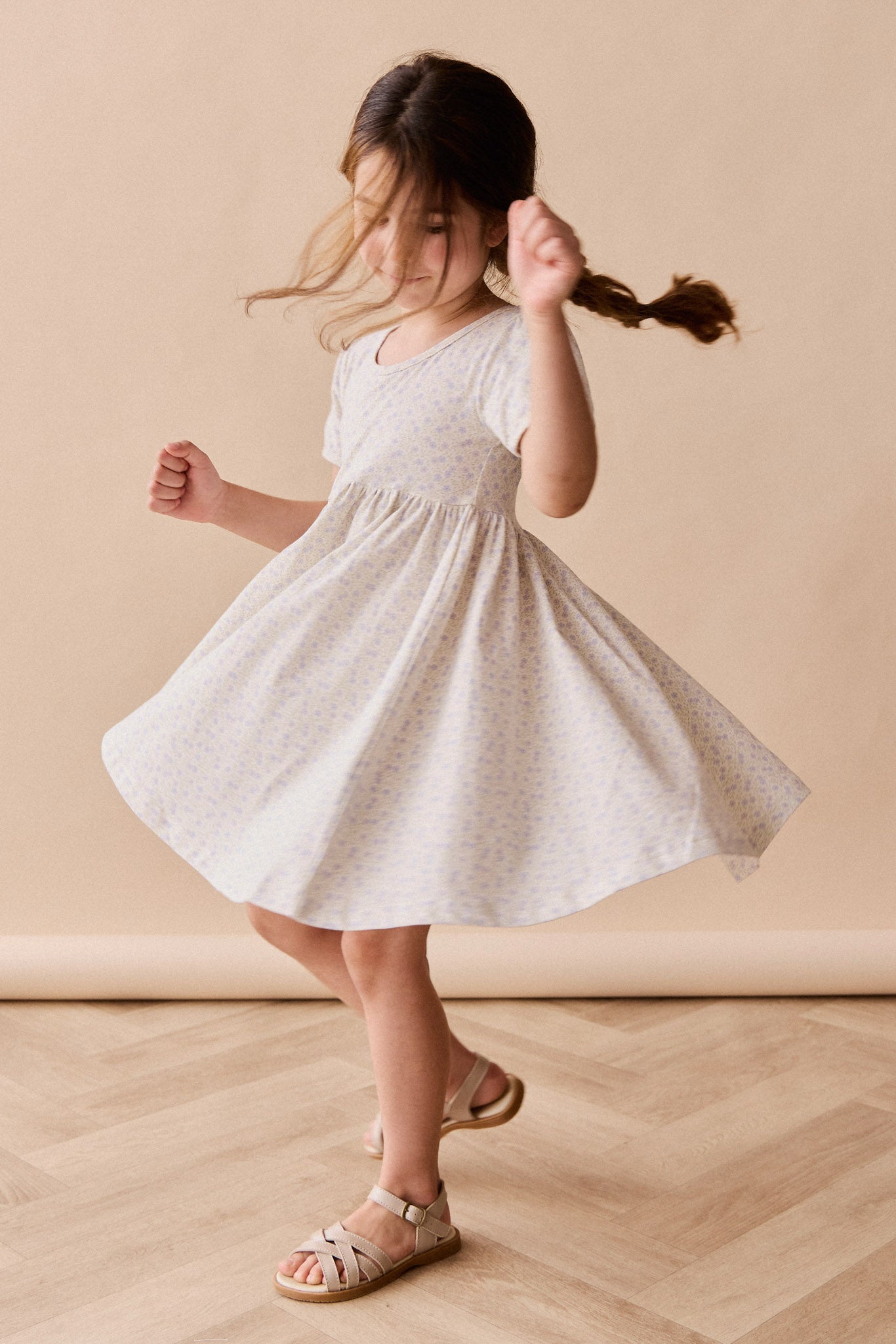 Organic Cotton Meadow Dress - Emmy Lilac