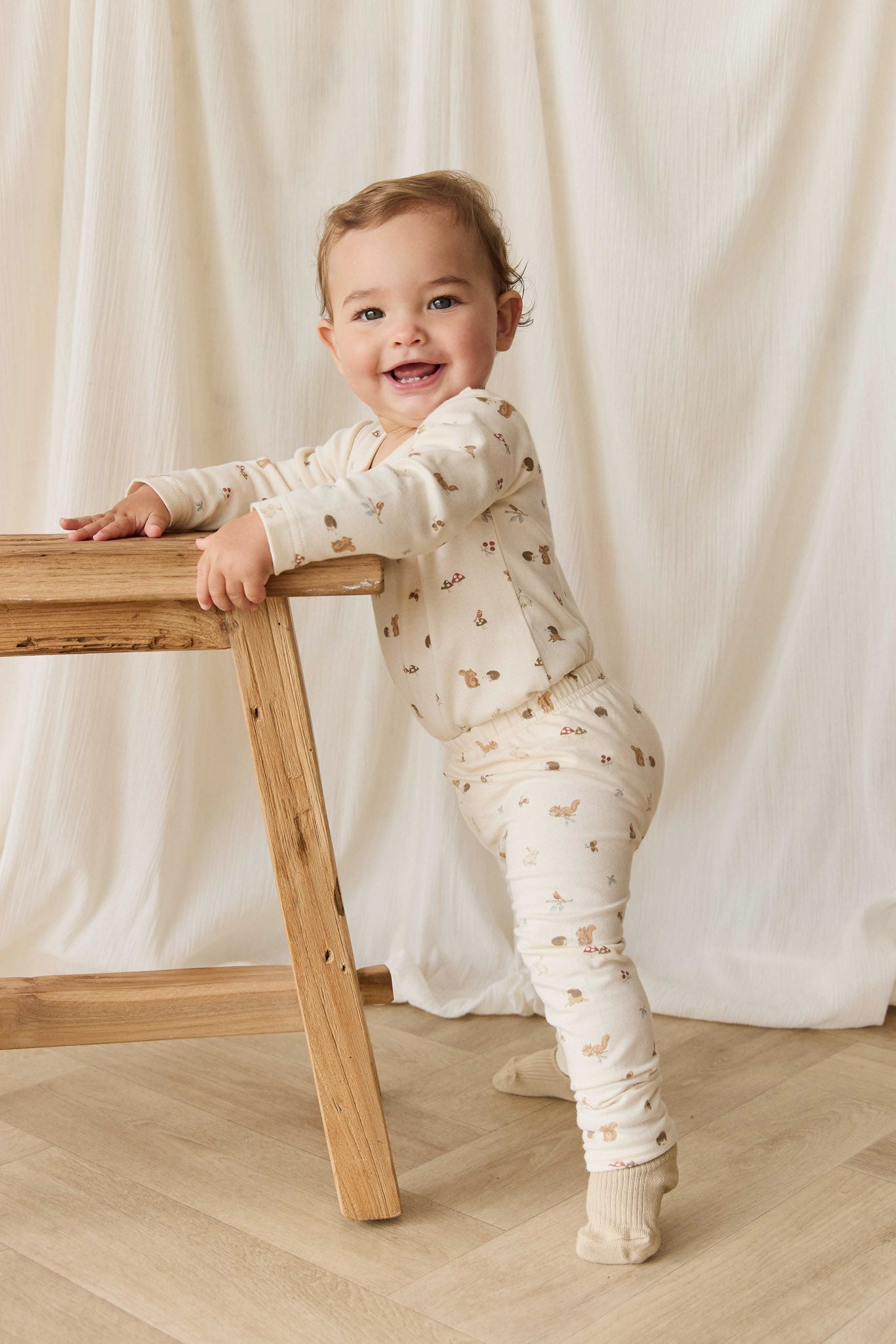 Organic Cotton Fernley Bodysuit - Forest Gathering