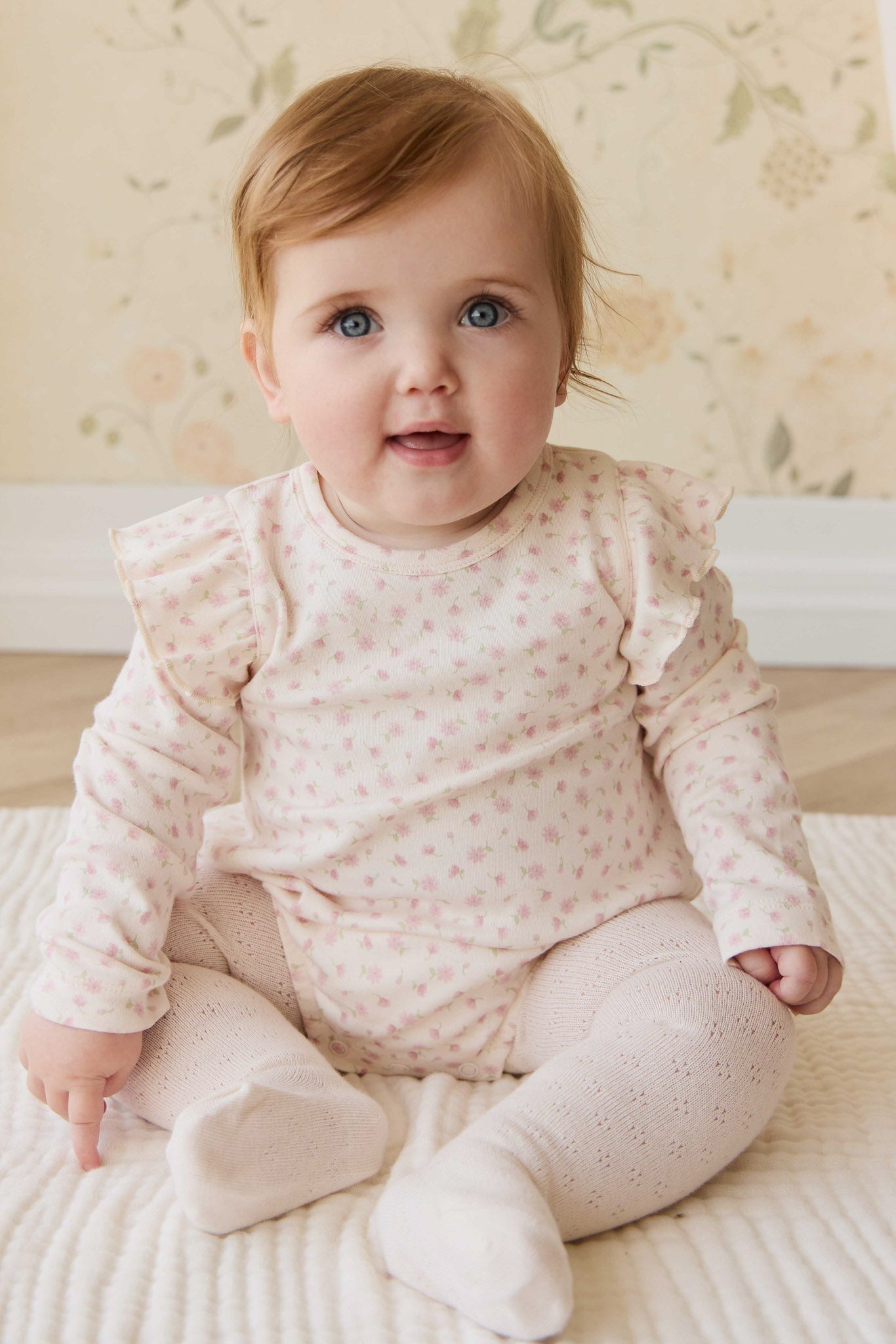 Organic Cotton Kinley Playsuit - Victoria Blush
