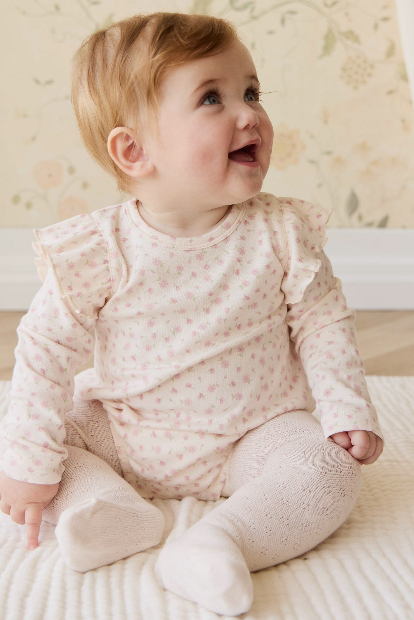 Organic Cotton Kinley Playsuit - Victoria Blush