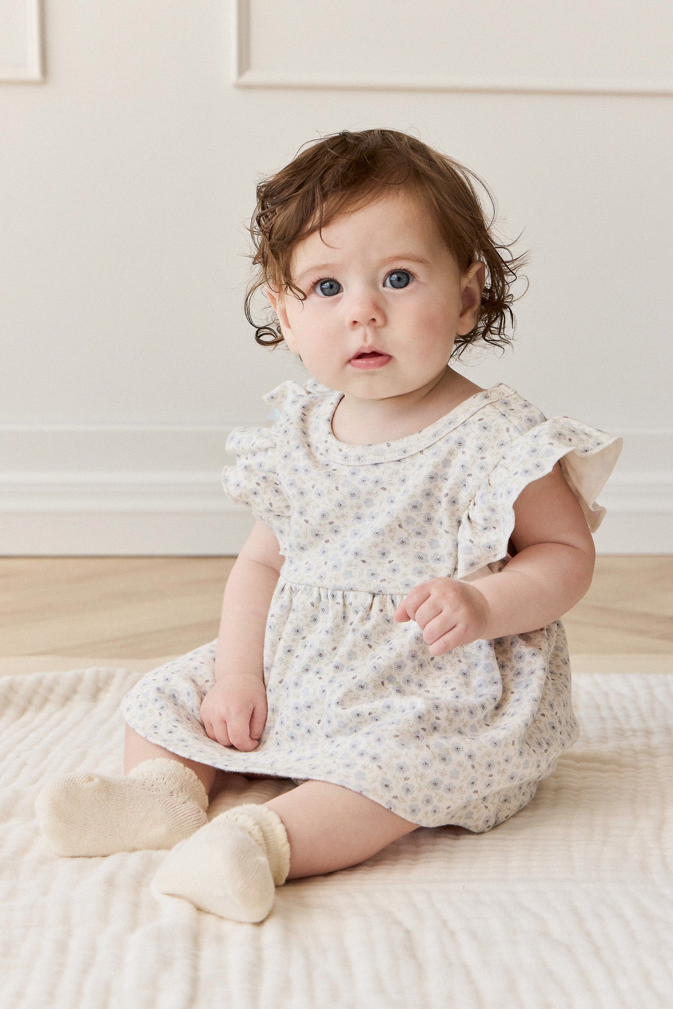 Organic Cotton Elianna Playsuit - Penelope Evening Haze