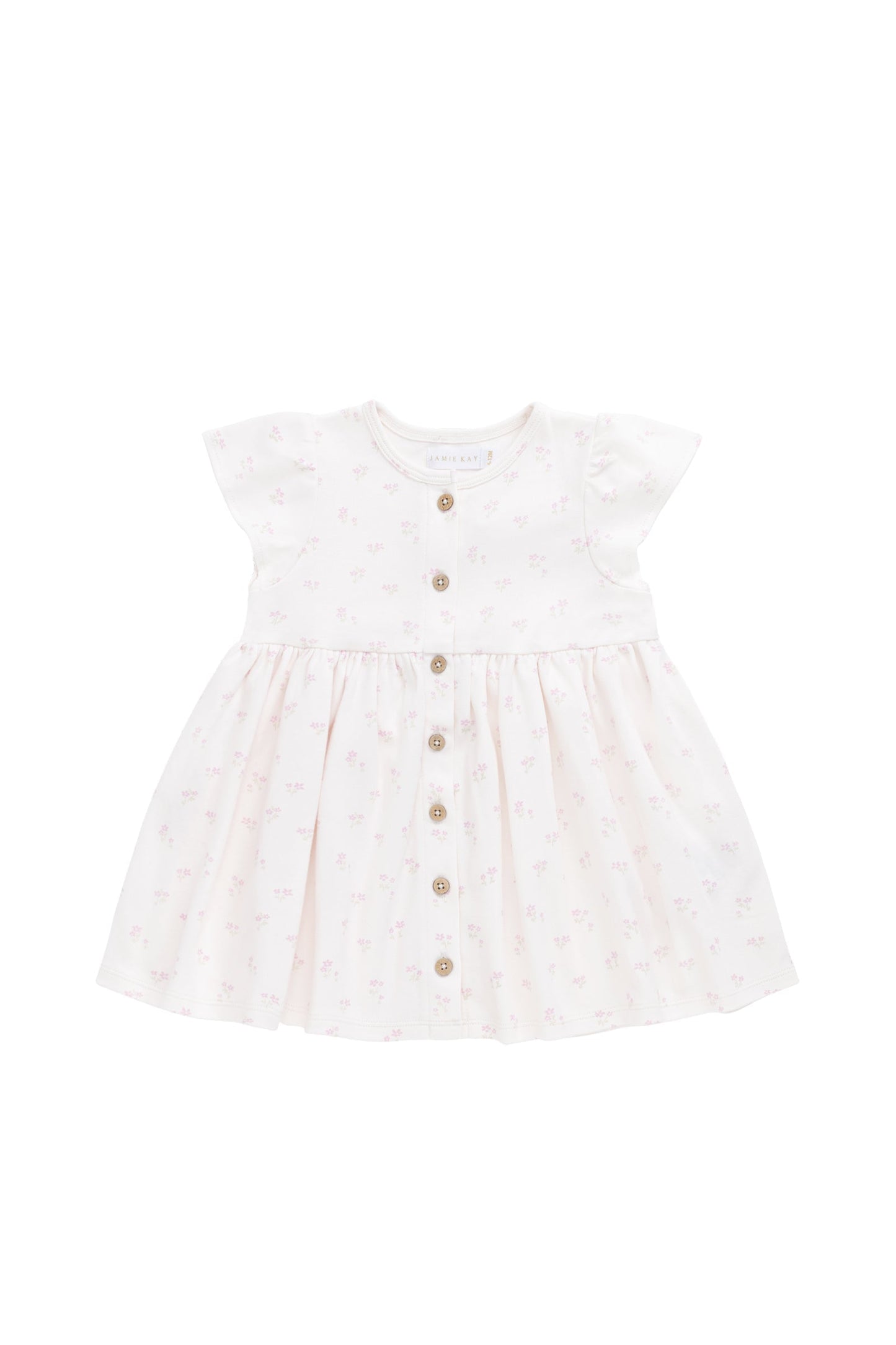 Organic Cotton Dahlia Dress - Pauline Pink