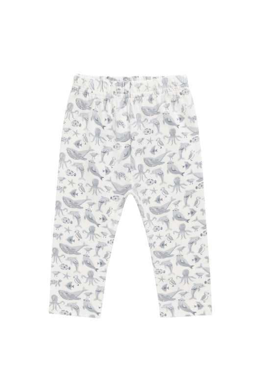 Organic Cotton Everyday Legging - Sea Life