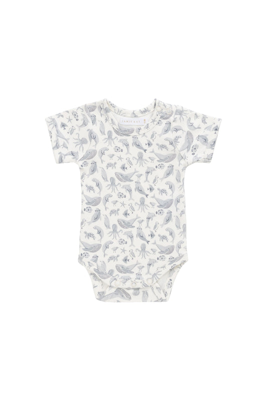 Organic Cotton Hudson Short Sleeve- Sea Life