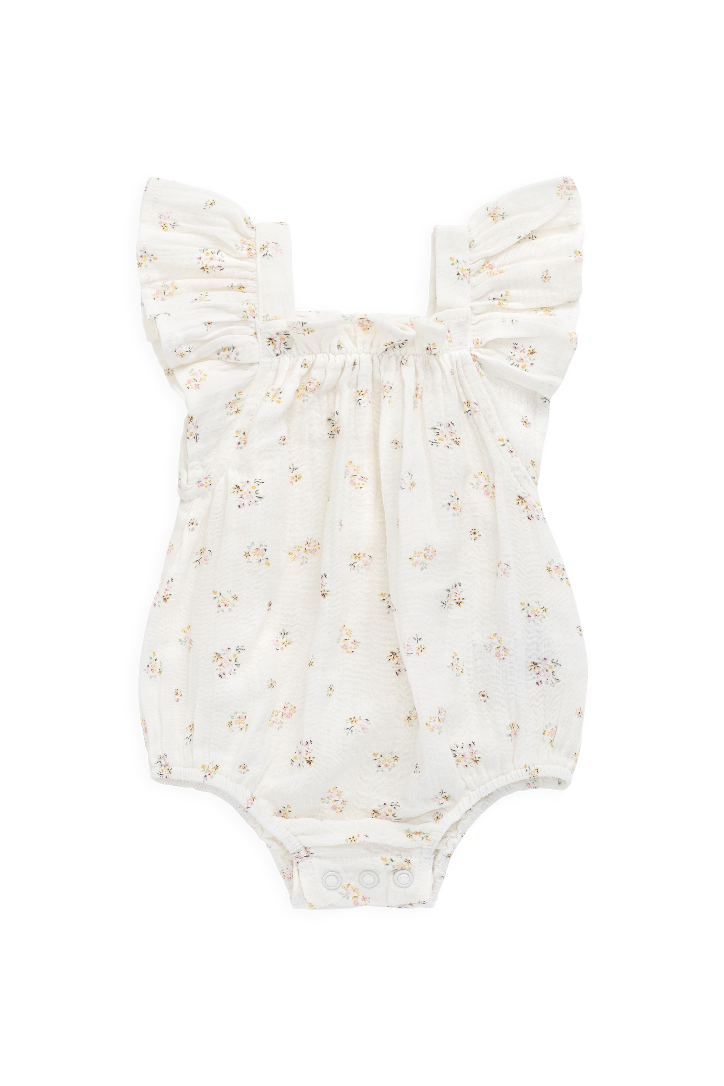 Organic Cotton Muslin Harriet Playsuit- Ayla Whisper