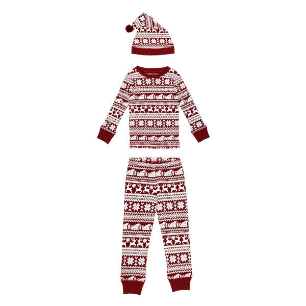 Holiday Thermal PJ Set & Cap