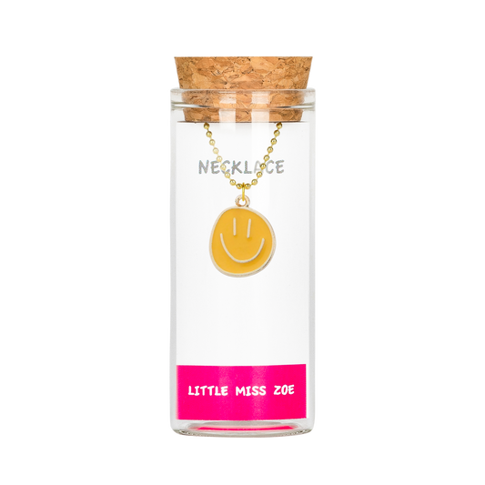 Charming Necklace in a Bottle - Smiley