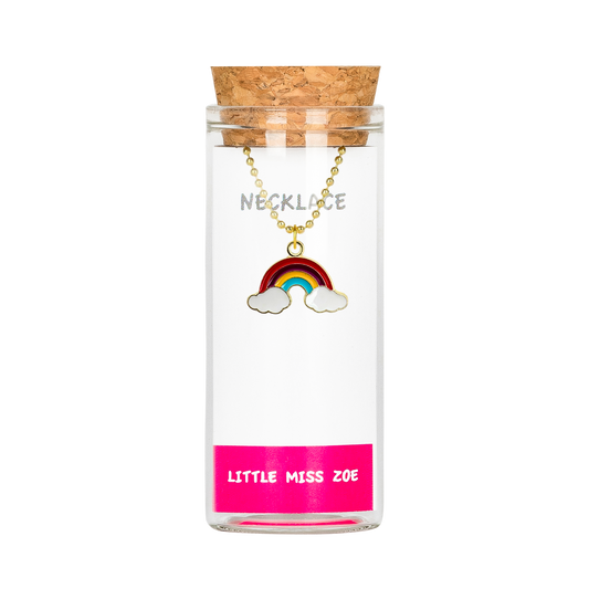 Charming Necklace in a Bottle - Small Rainbow