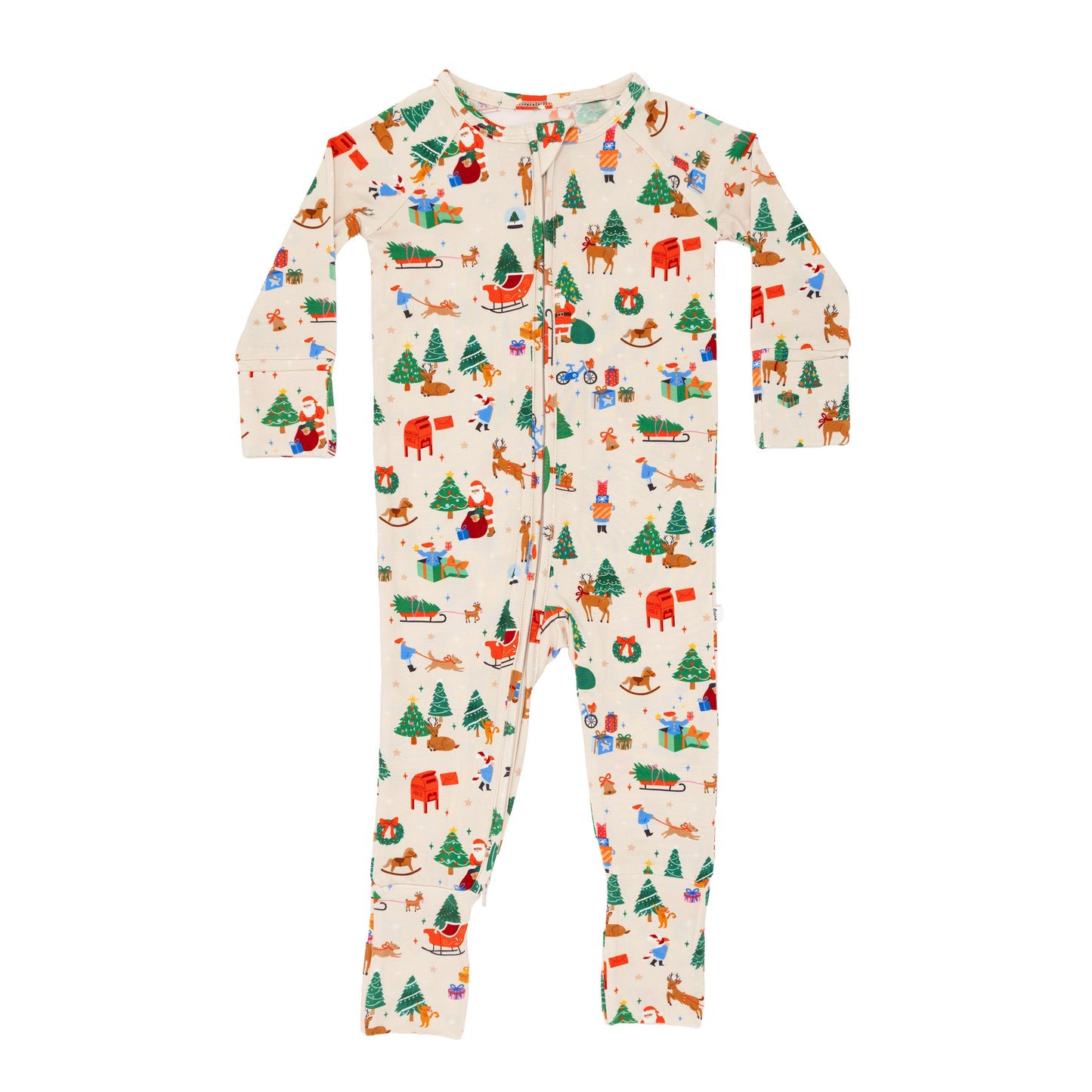 Santa's Workshop Zip Romper