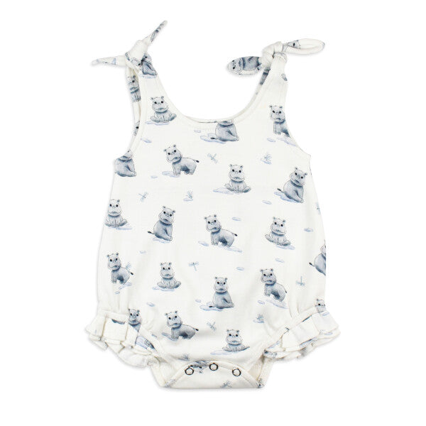 Organic Bowtie Shoulder Bodysuit