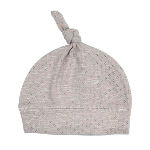 Pointelle Organic Knotted Hat