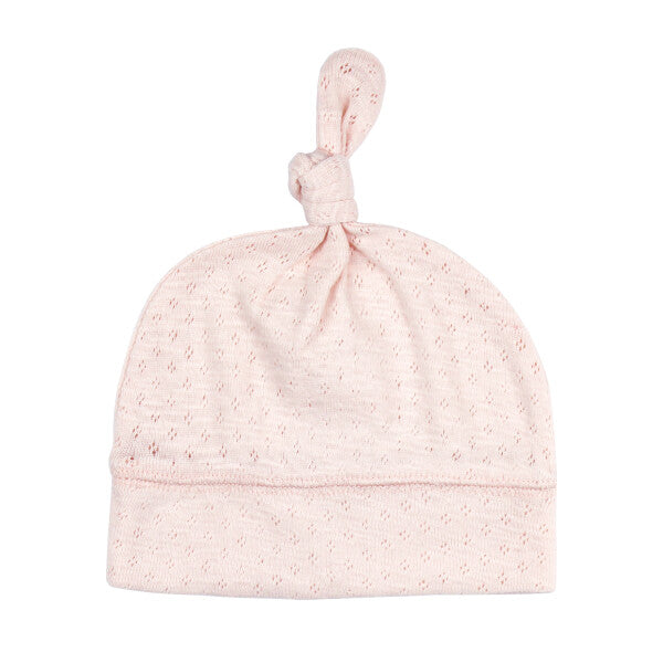 Pointelle Organic Knotted Hat