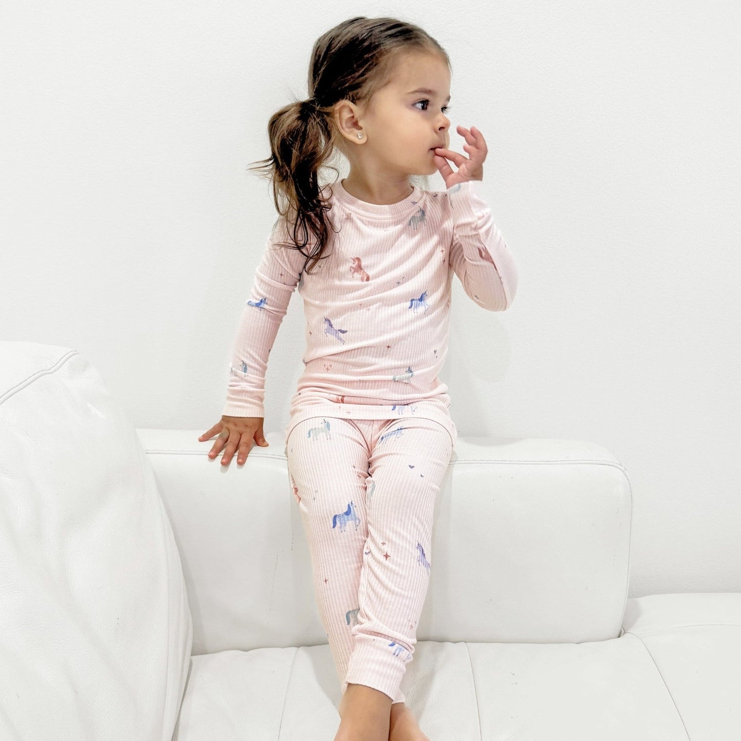 Unicorns Small Ribbed Two-Piece Set