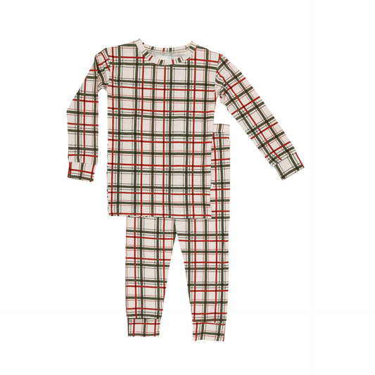 Double Plaid Two-Piece Set