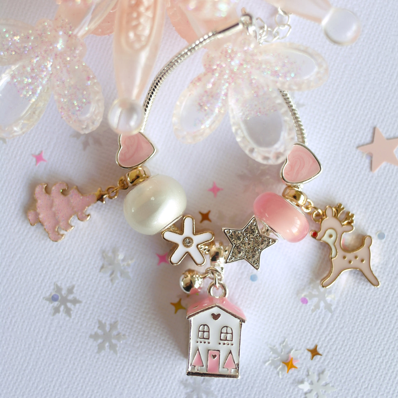 All I want for Christmas Charm Bracelet