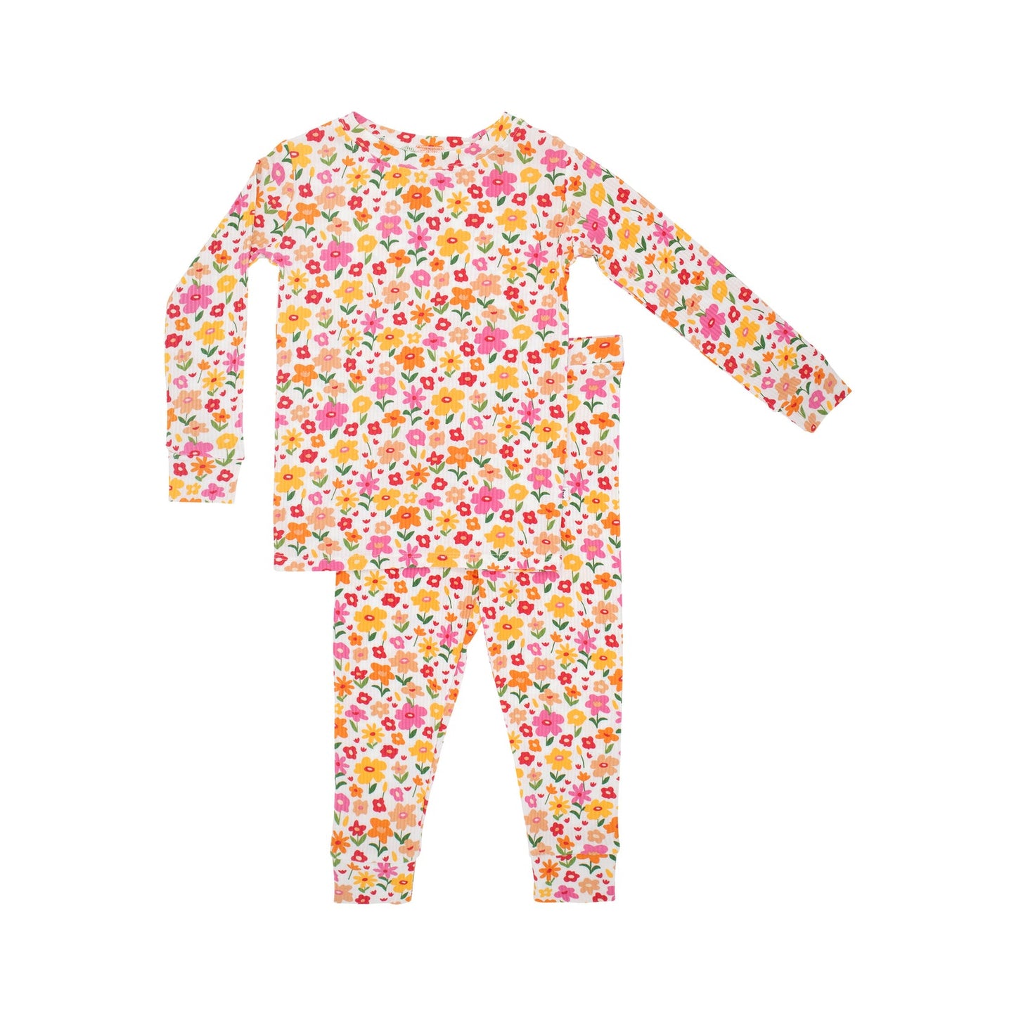 Summer Blooms Small Ribbed Two-Piece Set