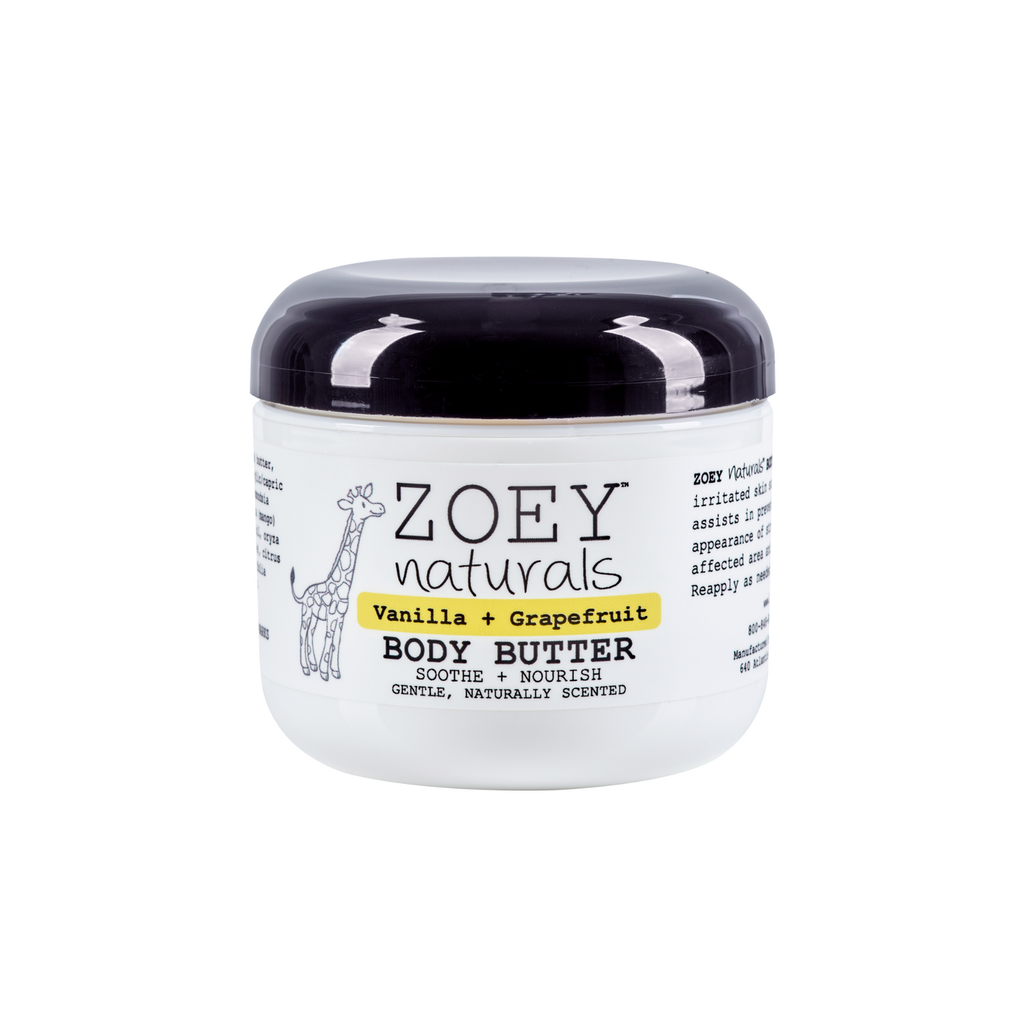 Vanilla + Grapefruit Body Butter 4 floz