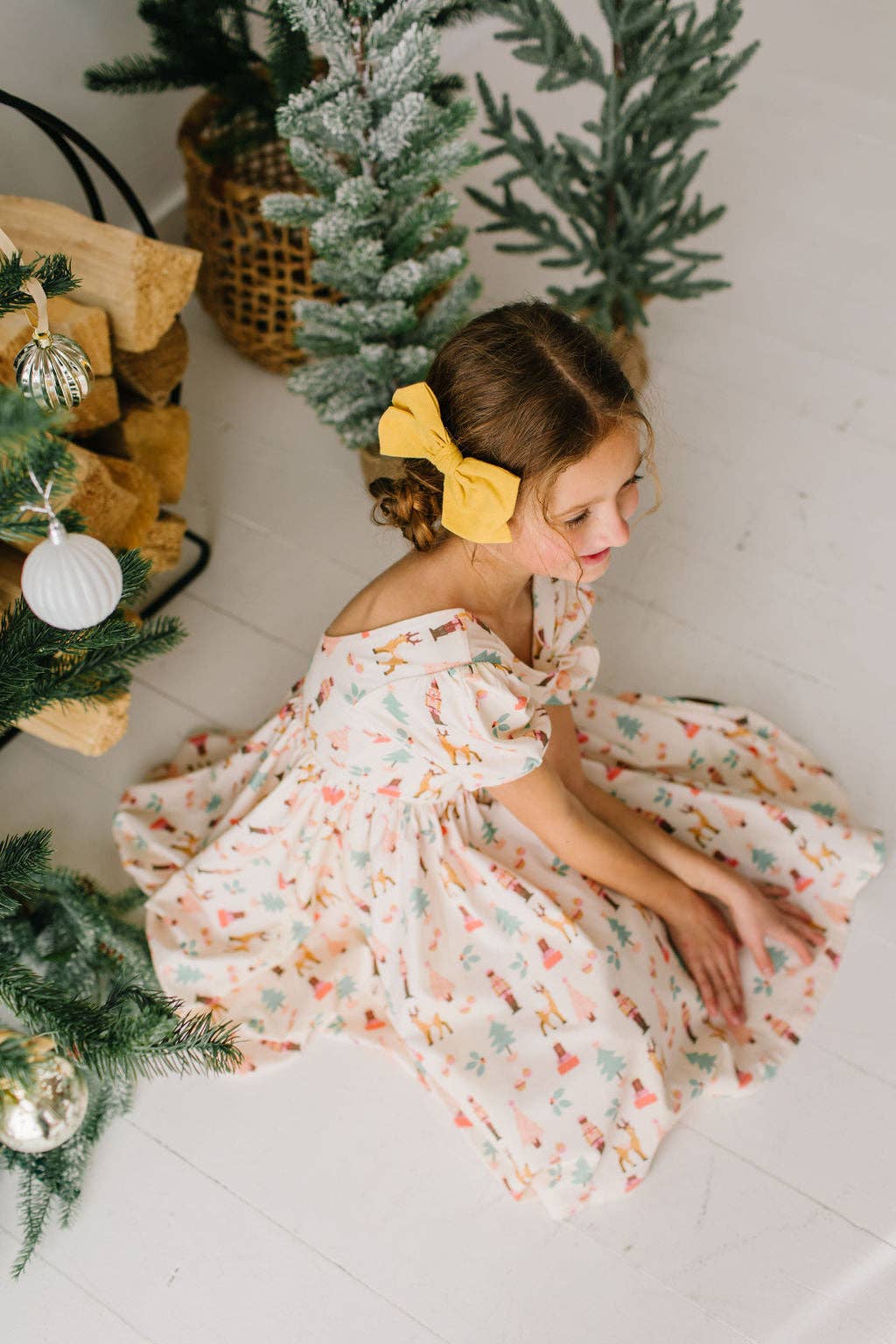 Puff Dress in Nutcracker | Girls Christmas Dress