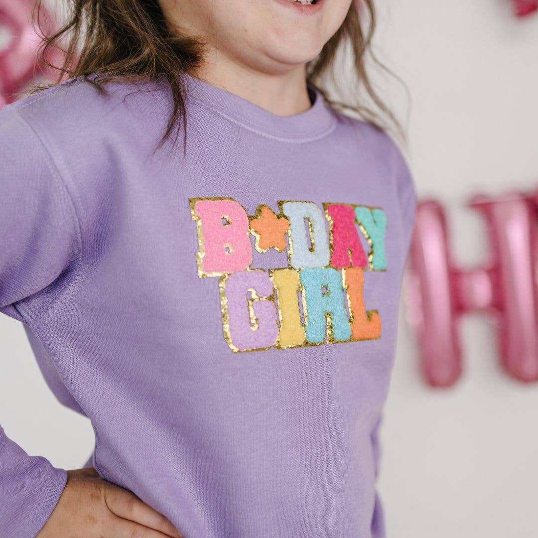 Birthday Girl Patch Sweatshirt