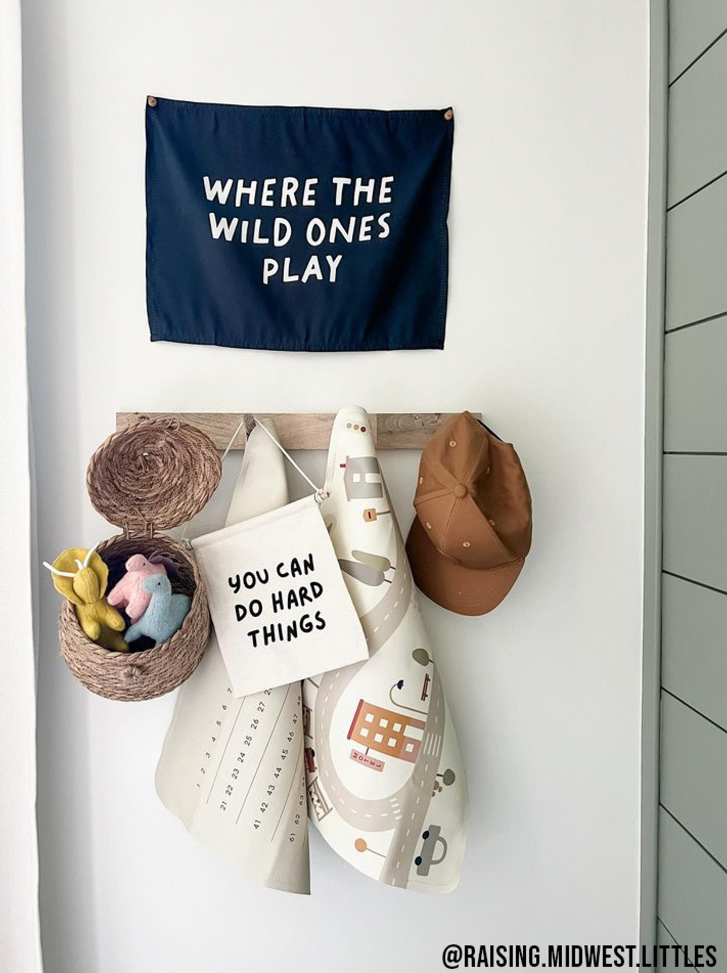 You Can Do Hard Things Canvas Hang Sign - Kids Wall Decor