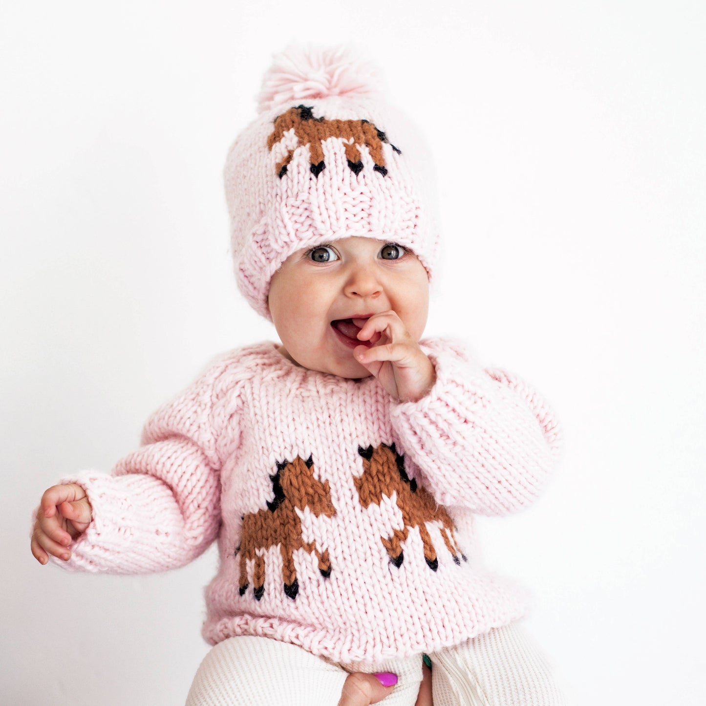 Pony Sweater Blush Toddler