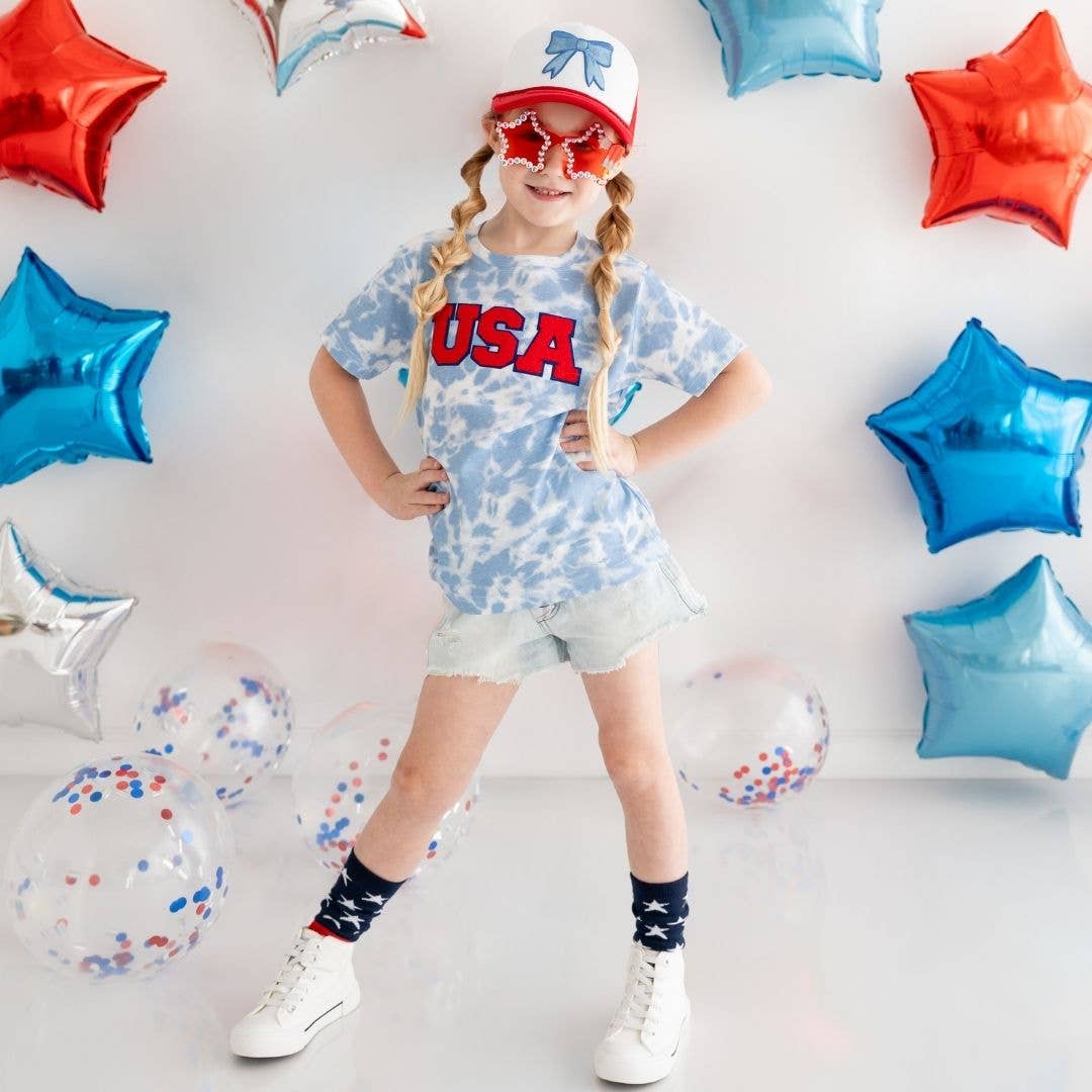 Patriotic Bow Patch Trucker Hat