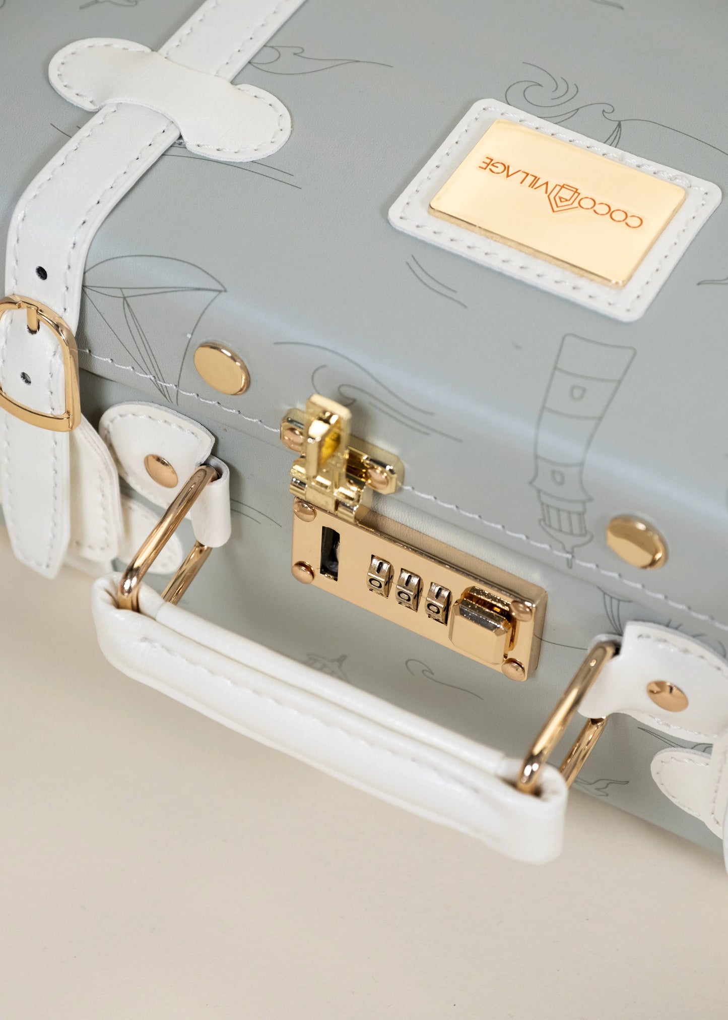 Vegan Leather Play Suitcase - Ocean