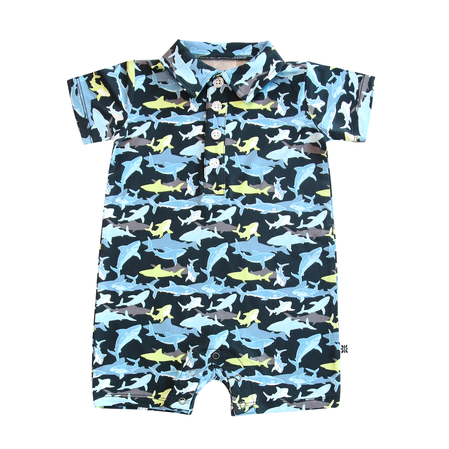 Polo Romper - Sharky