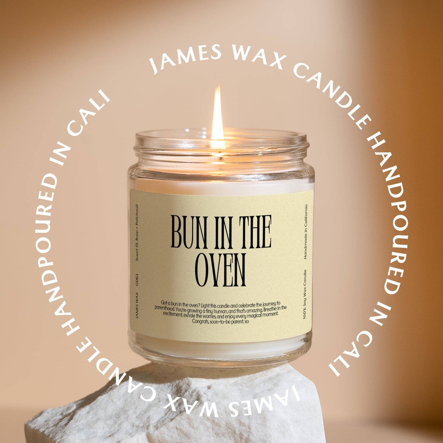 Expecting Moms Bun in the Oven Candle