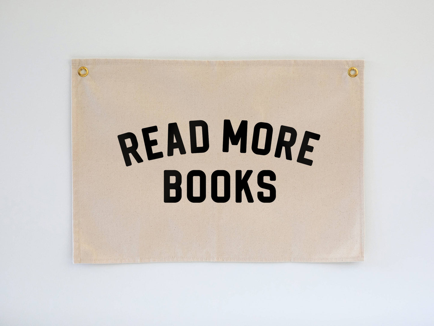 Read More Books Modern Canvas Banner • Reading Wall Flag