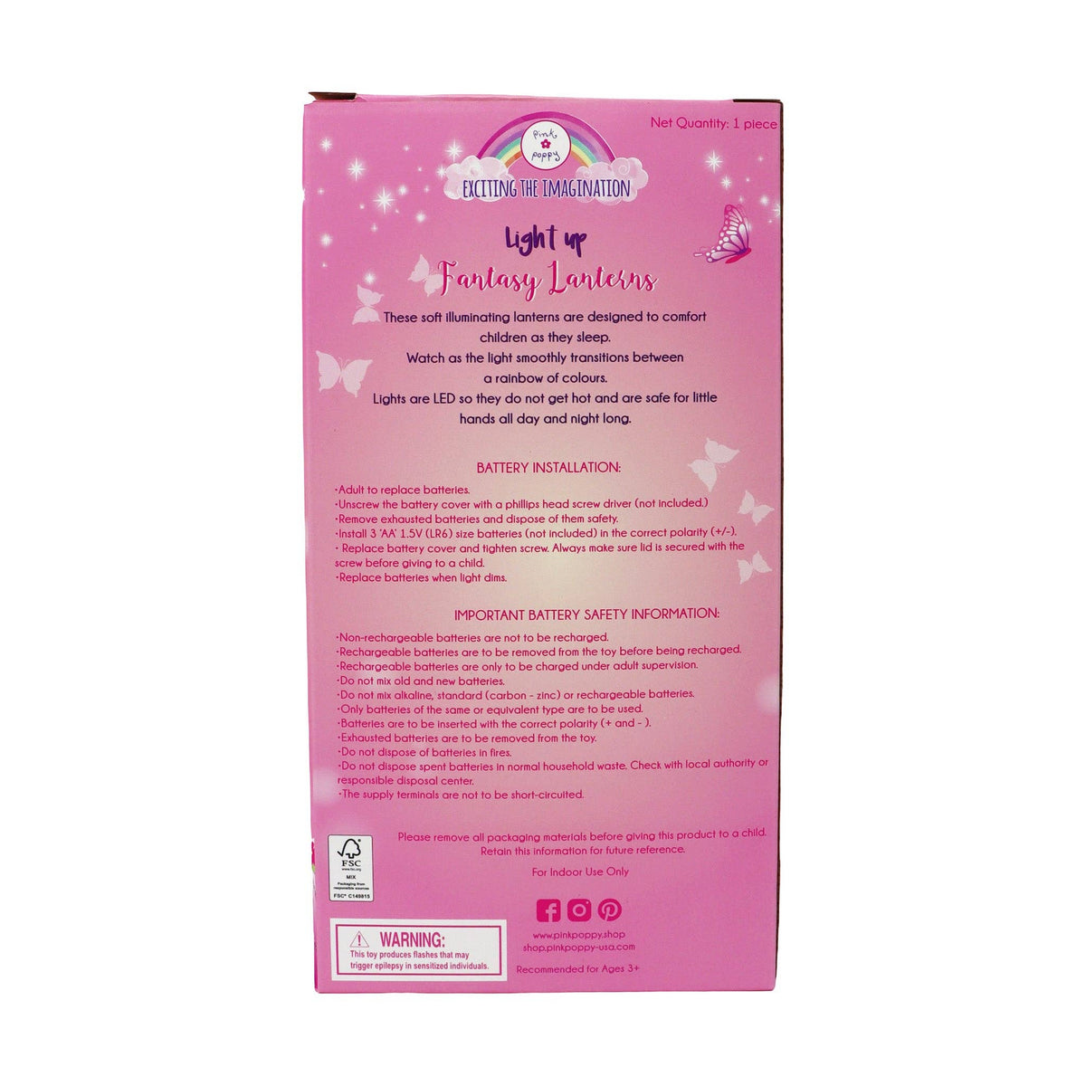Ballerina LED Colour Changing Lantern