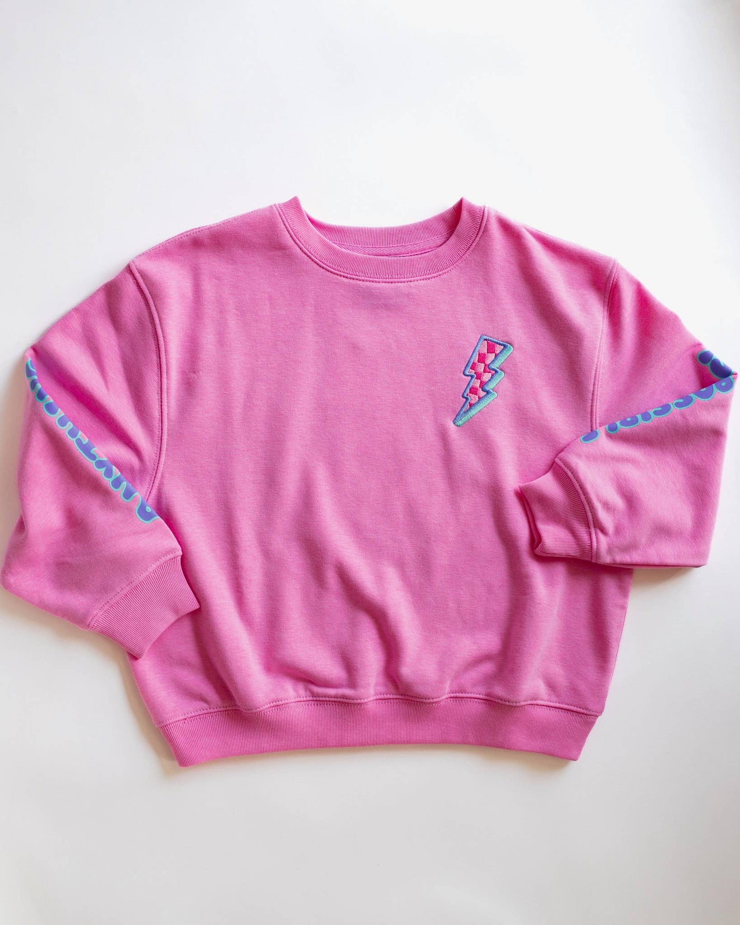 XOXO by Magpies Anything is Possible Lightning Sweatshirt | Berry Pink
