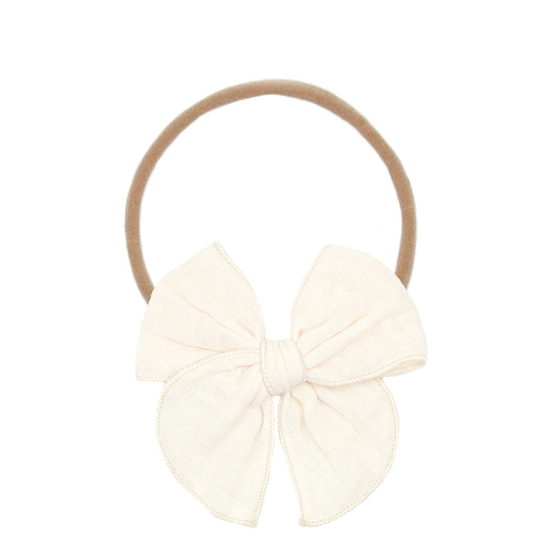 Cloud Muslin Heirloom Bow