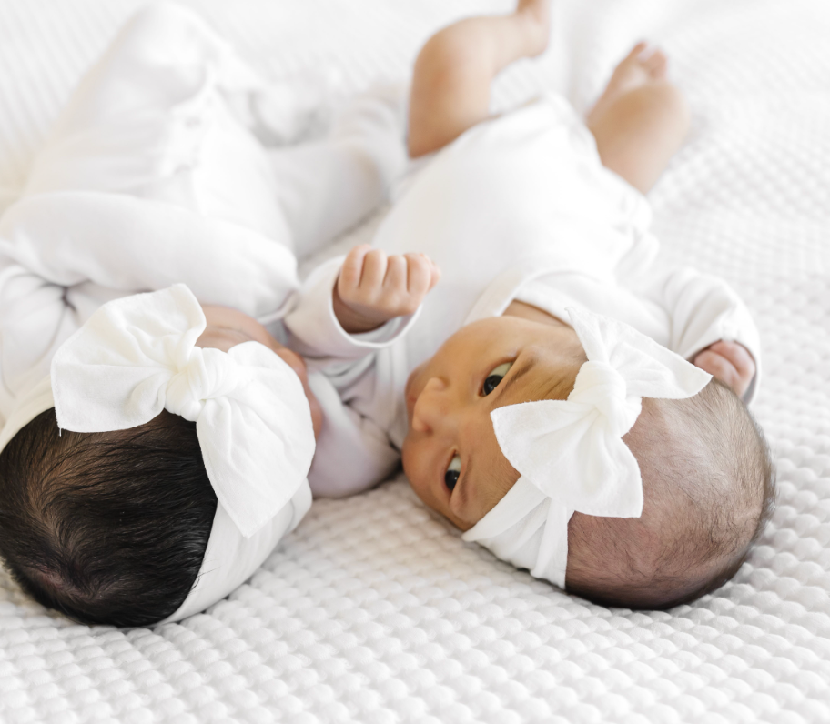 Baby Bling Itty Bitty Knot small soft nylon bow headband