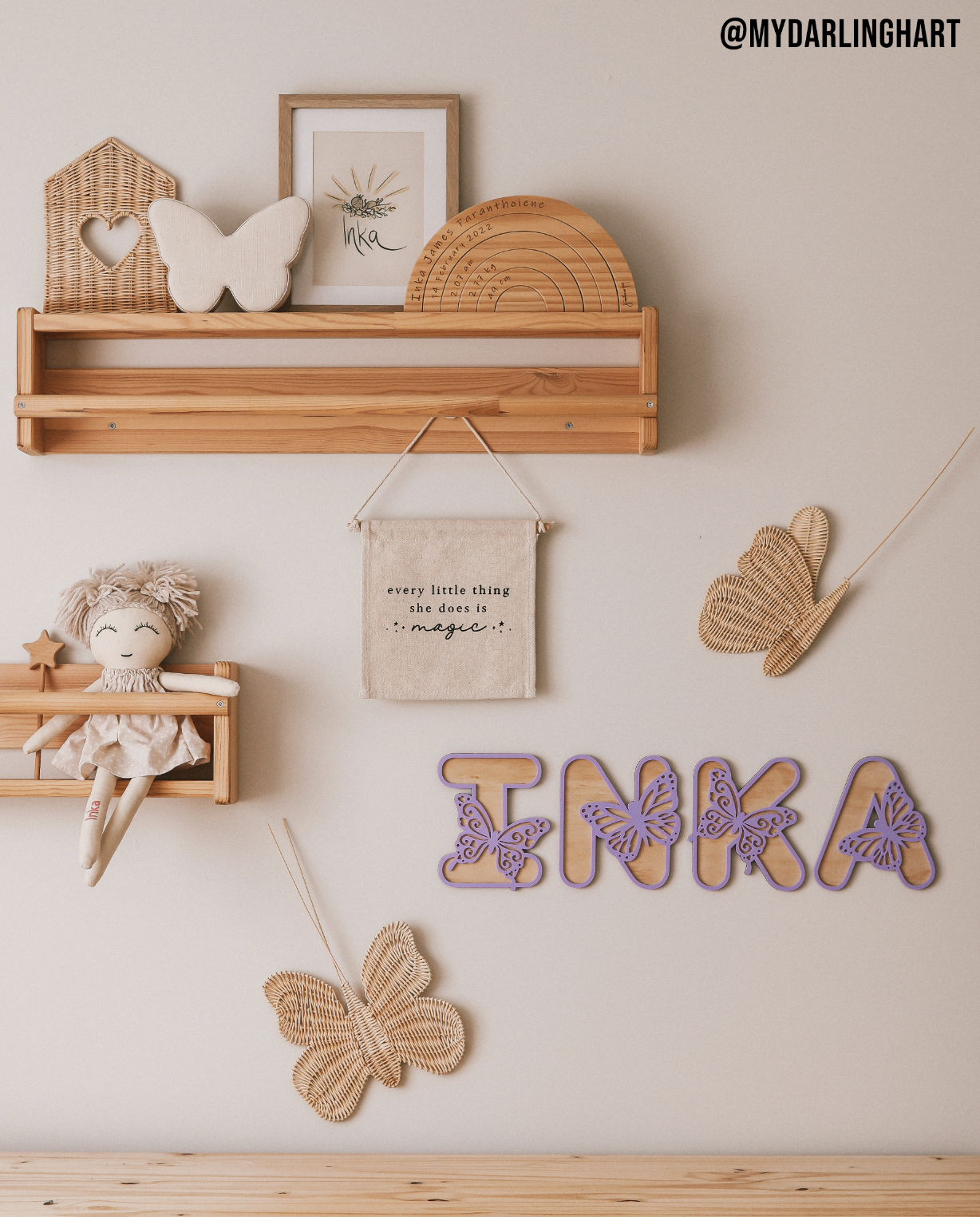 Every Little Thing She Does Is Magic Canvas Hang Sign