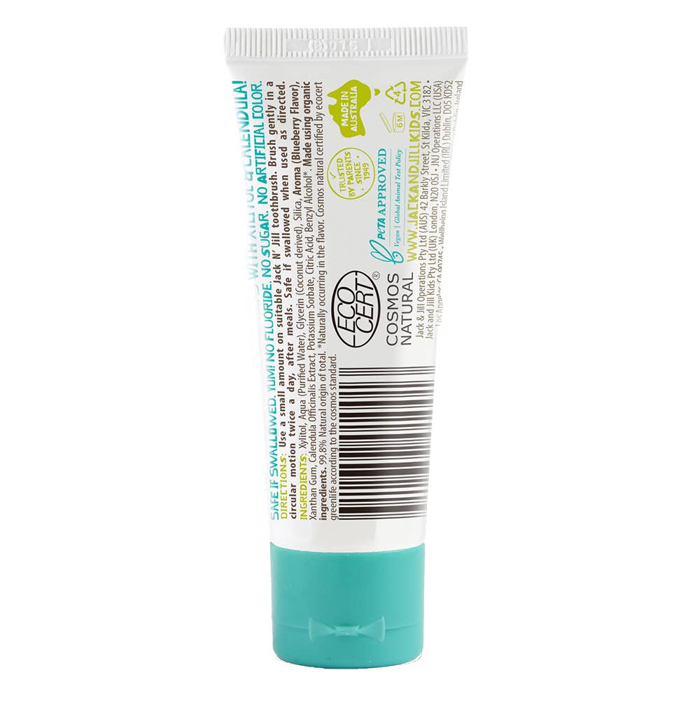 Jack N' Jill Natural Certified Kids Toothpaste Blueberry 50g